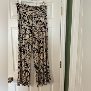 CLARA SUNWOO Black and Cream Abstract Pants